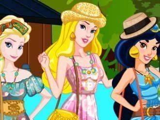 Princess Team Bohemian Dress Up Game