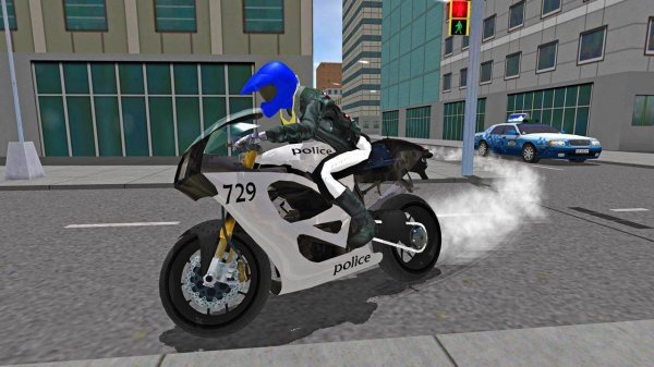 Police MotorBike Race Simulator 3D Online Game