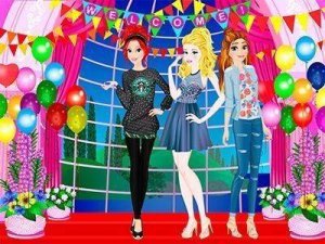 Princesses Homecoming Dress Up Game