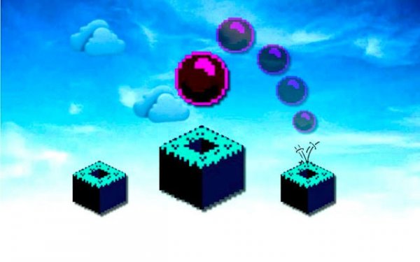 Sky Block Bounce - Jumping Puzzle Online Game