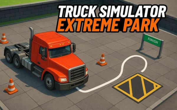 Truck Simulator Extreme Park: Draw & Drive Puzzle Game