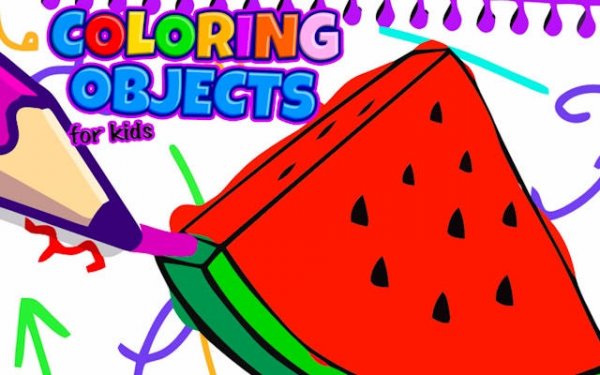 Coloring Objects for Kids - Fun Drawing & Painting Online Game