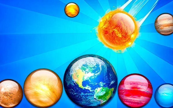 Merge Planets Space! - 2048 Style Planet Merger Puzzle Game