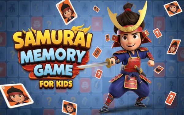 Samurai Memory Match Online Game for Kids