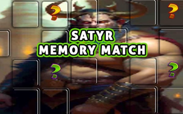 Satyr Memory Match Puzzle Game Online
