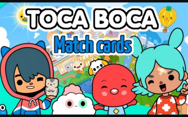 Toca Boca Match Cards Memory Game Online